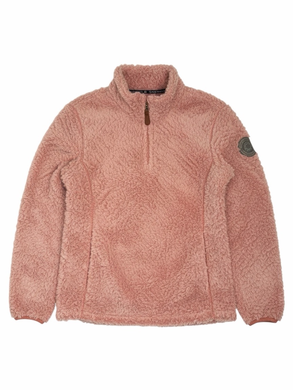 Simply Southern Plush Half-Zip Sherpa Pullover - Dusty Rose